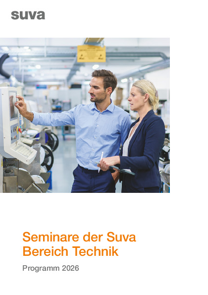 Seminare der Suva – Bereich Technik – Programm 2026