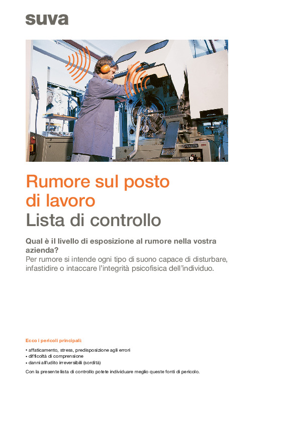 Valutare in modo sicuro il rumore sul posto di lavoro