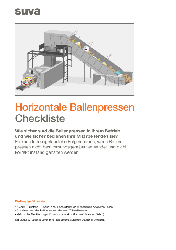 Checkliste: Horizontale Ballenpressen