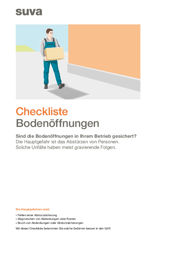 Checkliste: Wie Sie Bodenöffnungen richtig sichern