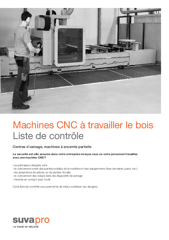 Liste de contrôle: Machine CNC pour percer, tourner et fraiser